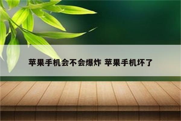 苹果手机会不会爆炸 苹果手机坏了