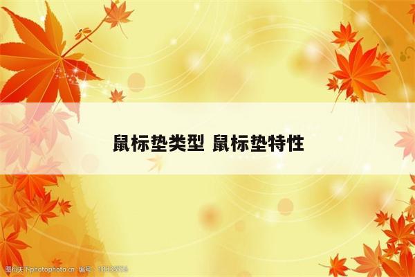 鼠标垫类型 鼠标垫特性