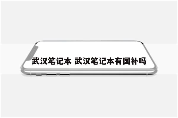 武汉笔记本 武汉笔记本有国补吗