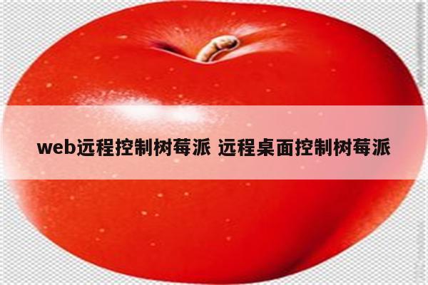 web远程控制树莓派 远程桌面控制树莓派